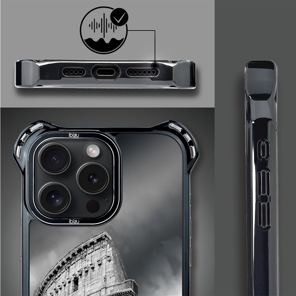 Etui do iPhone 16 Pro Max, Ibizu DropGuard Ultra z MagSafe, Noir City, Koloseum (6)