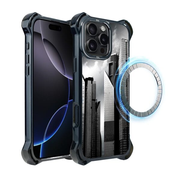 Etui do iPhone 16 Pro IBIZU DropGuard Ultra z MagSafe, Noir City, Manhattan