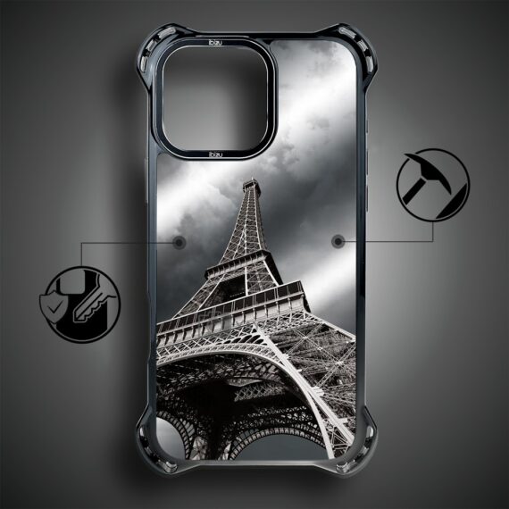 Etui do iPhone 16 Pro Max, Ibizu DropGuard Ultra z MagSafe, Noir City, Wieża Eiffla (2)