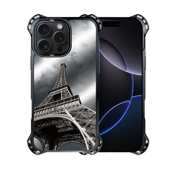 Etui do iPhone 16 Pro Max, Ibizu DropGuard Ultra z MagSafe, Noir City, Wieża Eiffla (3)