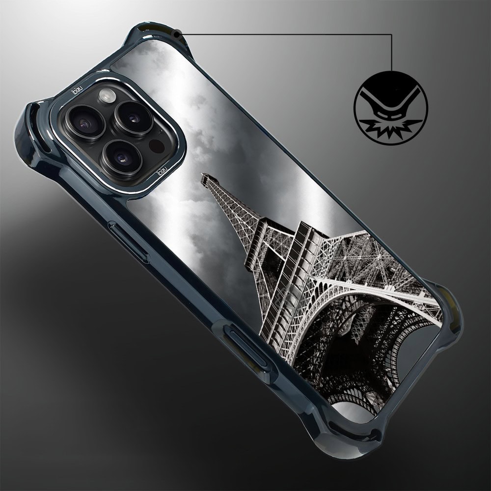Etui do iPhone 16 Pro Max, Ibizu DropGuard Ultra z MagSafe, Noir City, Wieża Eiffla (8)