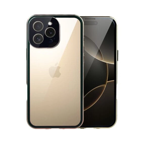 Obudowa do iPhone 16 Pro, podwójna szyba i aluminium 360° przód + tył magnetyczna, (4)