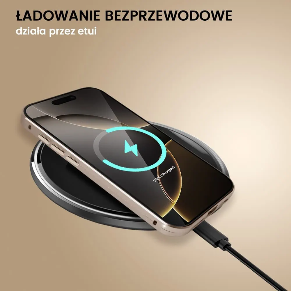 Obudowa do iPhone 16 Pro, podwójna szyba i aluminium 360° przód + tył magnetyczna, z (1)