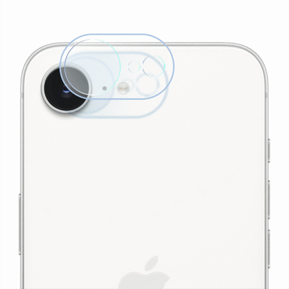 iPhone 16e pełne szkło hartowane na cały aparat, kamerę (2)