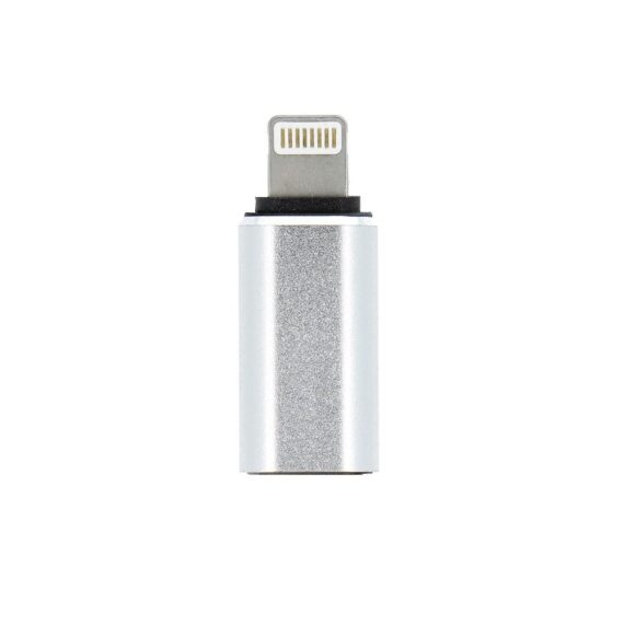 Adapter USB Typ C – Lightning, srebrny (3)