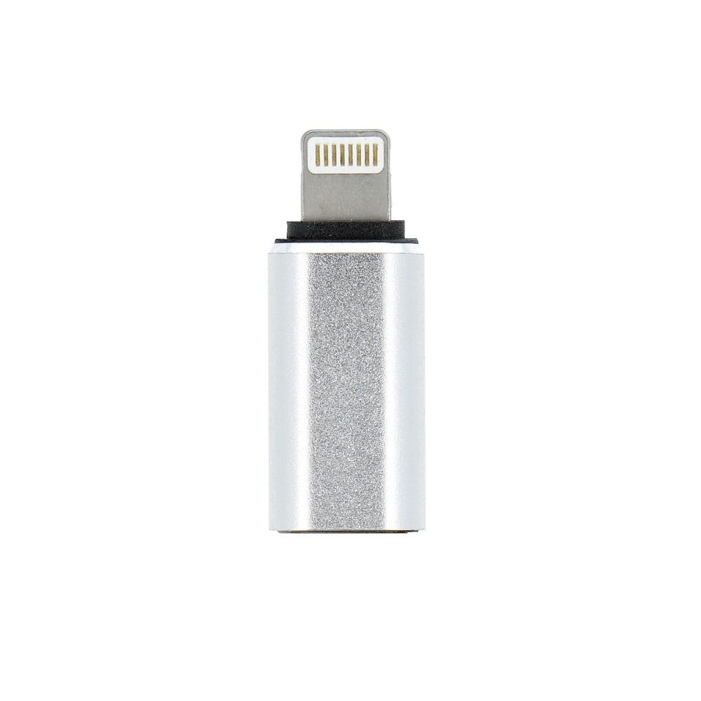 Adapter USB Typ C – Lightning, srebrny (3)