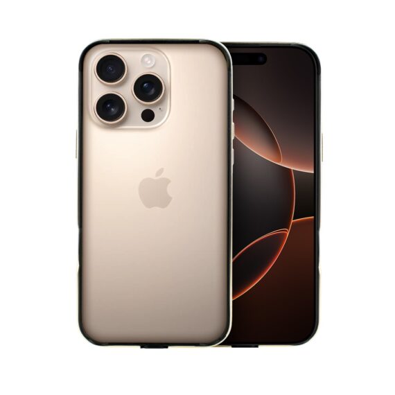Bumper do iPhone 16 Pro Max, Metal Slim, metalowa ramka ochronna, tytan pustynnyObszar kompozycji 1