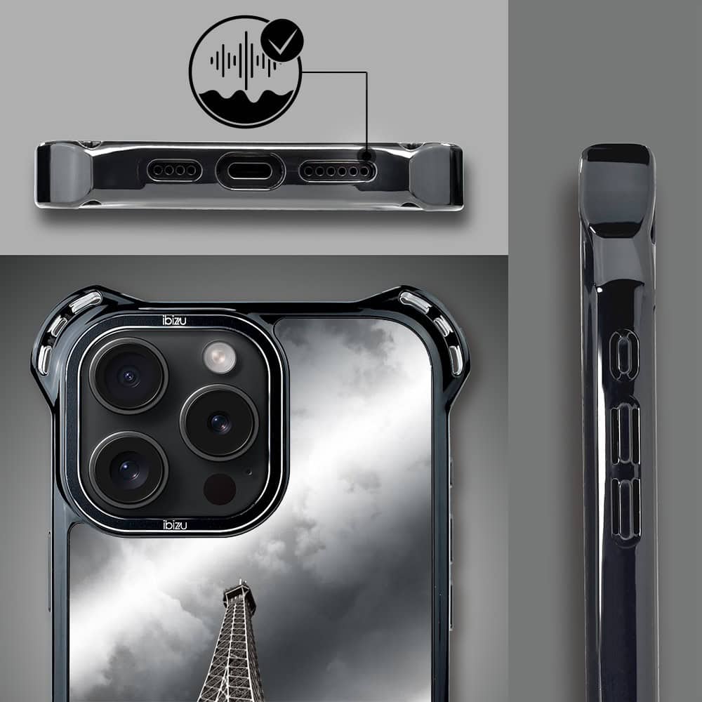 Etui do iPhone 14 Pro Max, Ibizu DropGuard Ultra z MagSafe, Noir City, Wieża Eiffla (5)