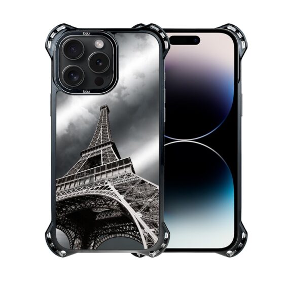 Etui do iPhone 14 Pro Max, Ibizu DropGuard Ultra z MagSafe, Noir City, Wieża Eiffla (8)
