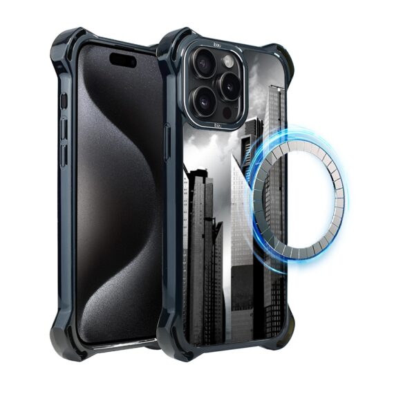 Etui do iPhone 15 Pro Max, Ibizu DropGuard Ultra z MagSafe, Noir City, Manhattan (4)