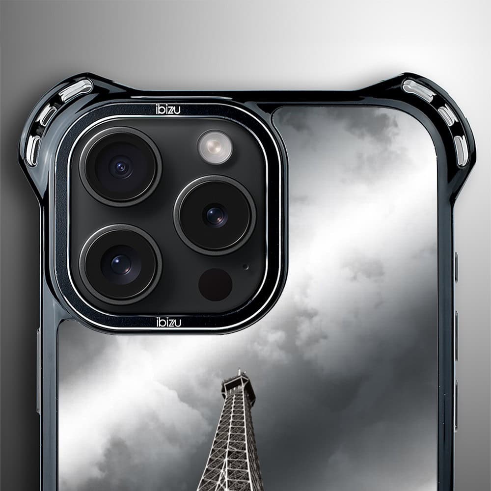 Etui do iPhone 15 Pro Max, Ibizu DropGuard Ultra z MagSafe, Noir City, Wieża Eiffla (6)