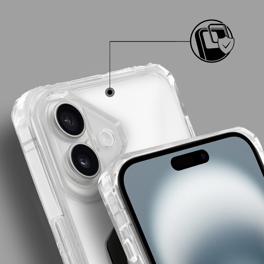 Etui do iPhone 16 HexArmor Skin Stand, twarde z podstawką, czarne (7)