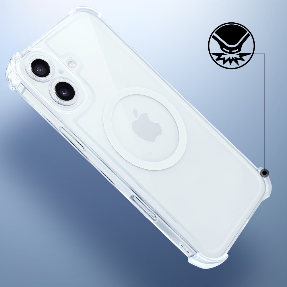 Etui do iPhone 16 Magsafe Luxury Anti-Shock Lens Protect, przeźroczyste (6)