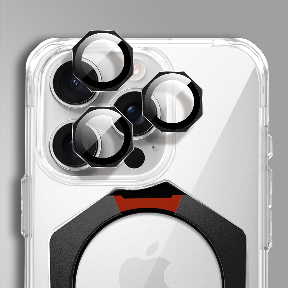 Etui do iPhone 16 Pro HexArmor Skin Stand, twarde z podstawką, czarne (1)