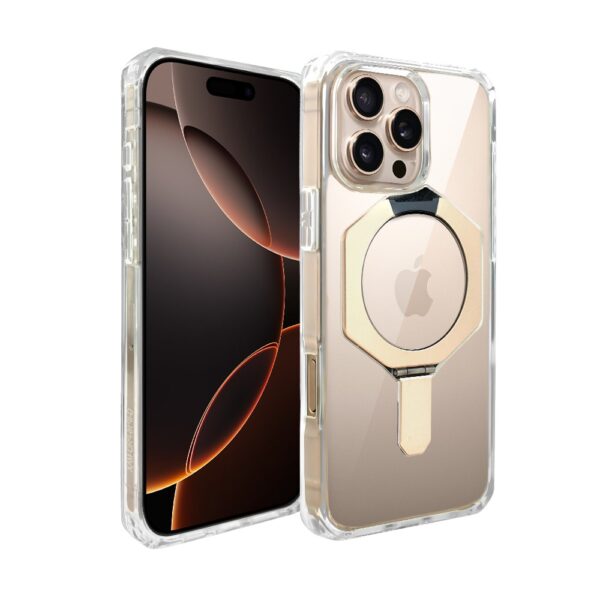 Etui do iPhone 16 Pro HexArmor Skin Stand, twarde z podstawką, tytan pustynny