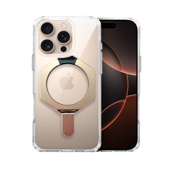 Etui do iPhone 16 Pro HexArmor Skin Stand, twarde z podstawką, tytan pustynnyObszar kompozycji 1