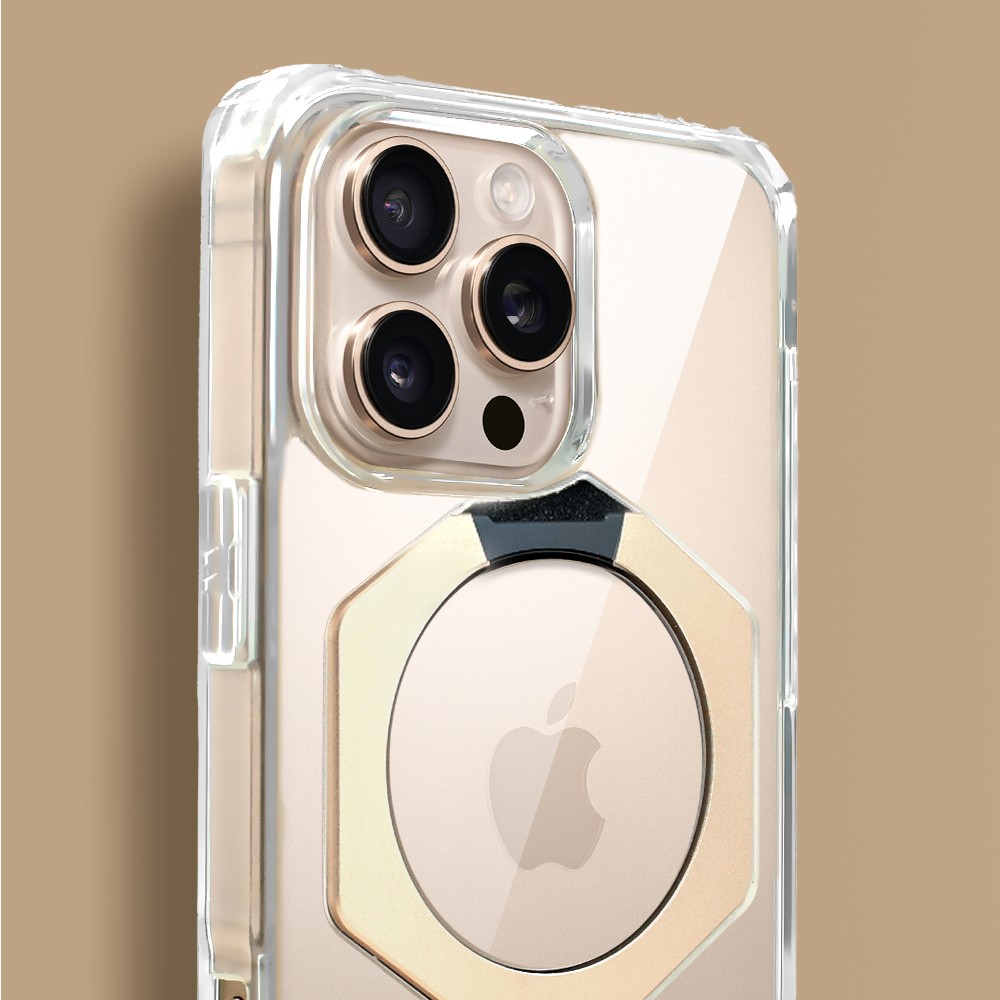 Etui do iPhone 16 Pro HexArmor Skin Stand, twarde z podstawką, tytan pustynnyObszar kompozycji 4