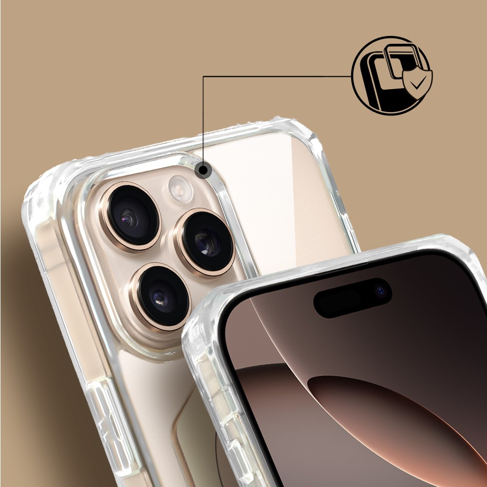Etui do iPhone 16 Pro HexArmor Skin Stand, twarde z podstawką, tytan pustynnyObszar kompozycji 5