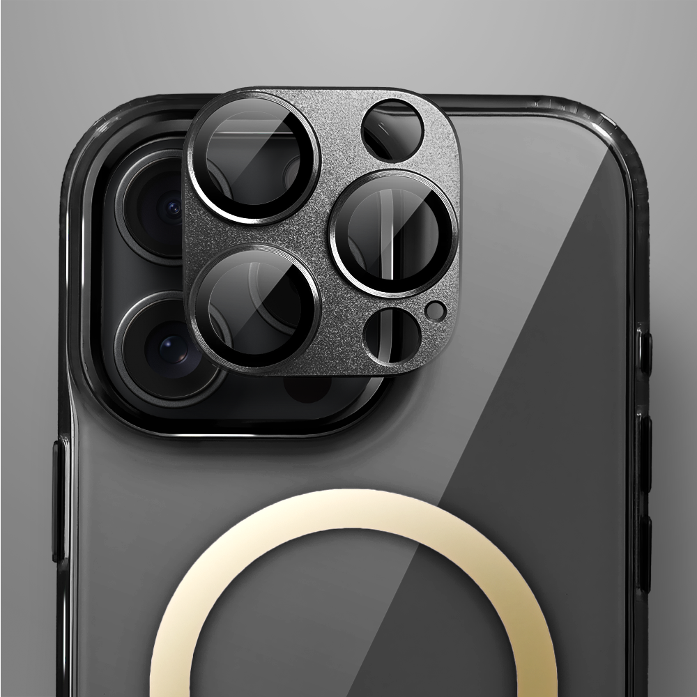 Etui do iPhone 16 Pro Max Golden Elite, cienkie, ze złotym MagSafe, czarne (1)