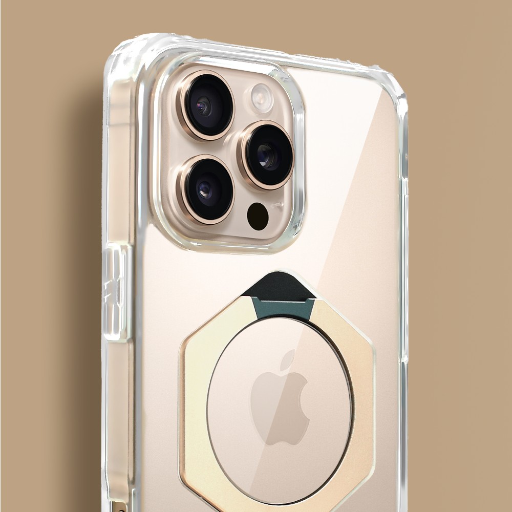 Etui do iPhone 16 Pro Max HexArmor Skin Stand, twarde z podstawką, tytan pustynnyObszar kompozycji 4