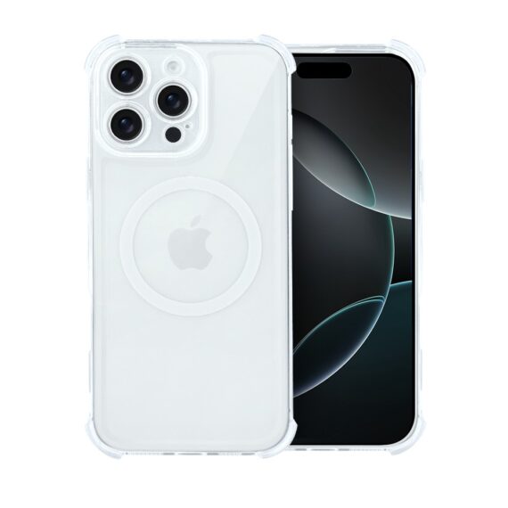 Etui do iPhone 16 Pro Max Magsafe Luxury Anti-Shock Lens Protect, przeźroczyste (2)