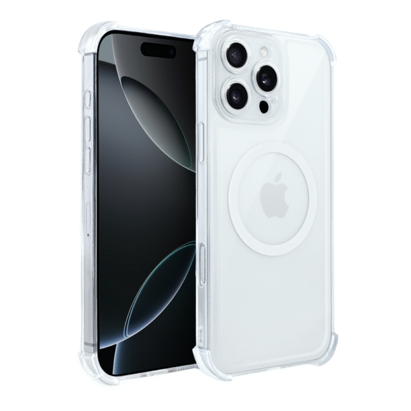 Etui do iPhone 16 Pro Max Magsafe Luxury Anti-Shock Lens Protect, przeźroczyste