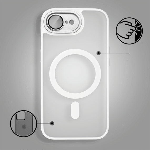 Etui do iPhone 16e Color Flush Frame z MagSafe, białe (3)