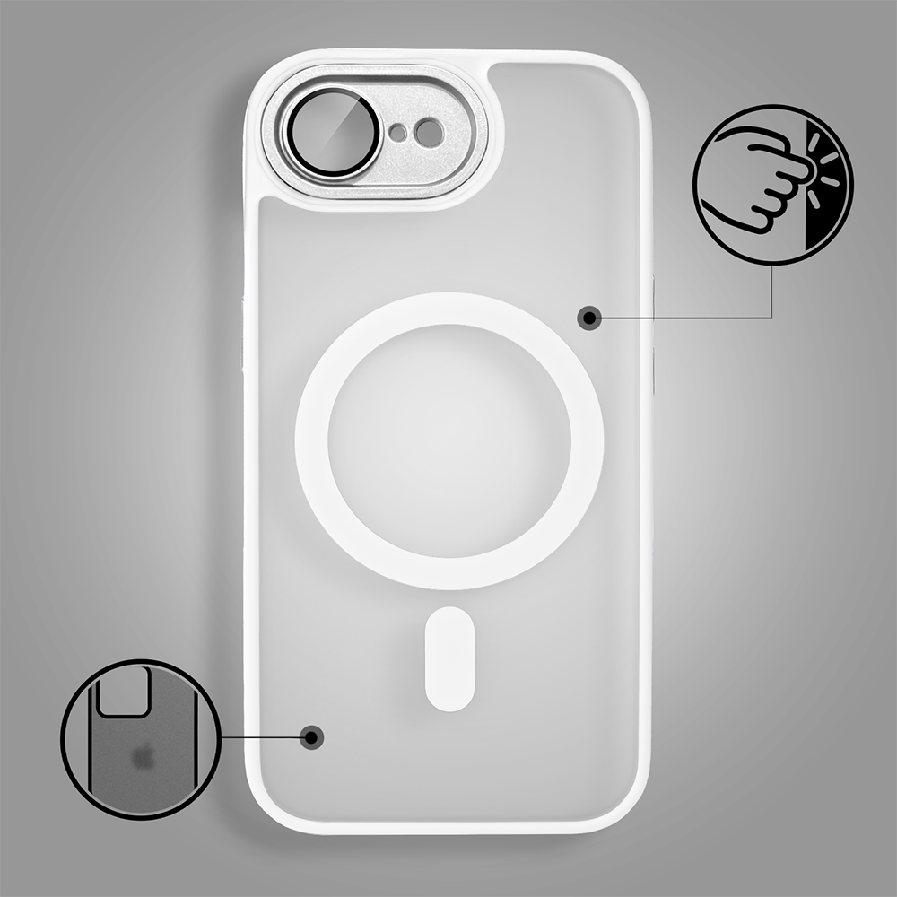 Etui do iPhone 16e Color Flush Frame z MagSafe, białe (3)