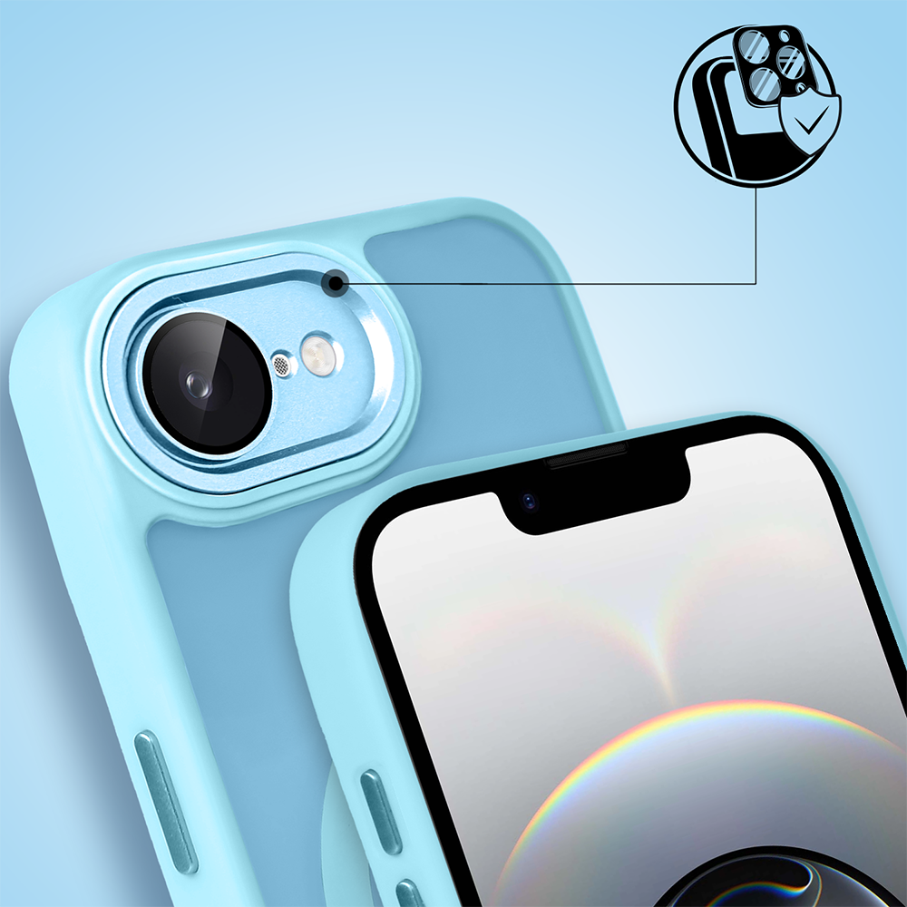 Etui do iPhone 16e Color Flush Frame z MagSafe, błękitne (6)