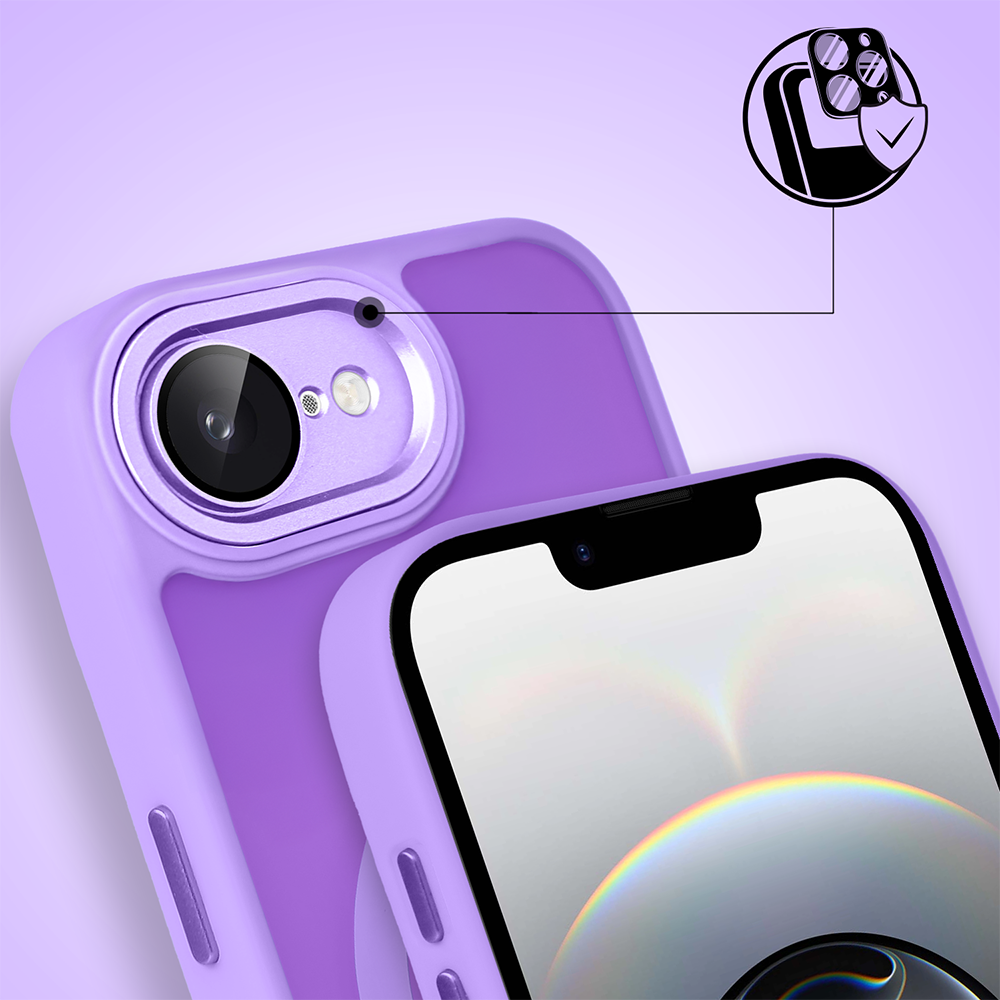 Etui do iPhone 16e Color Flush Frame z MagSafe, fioletowe (6)