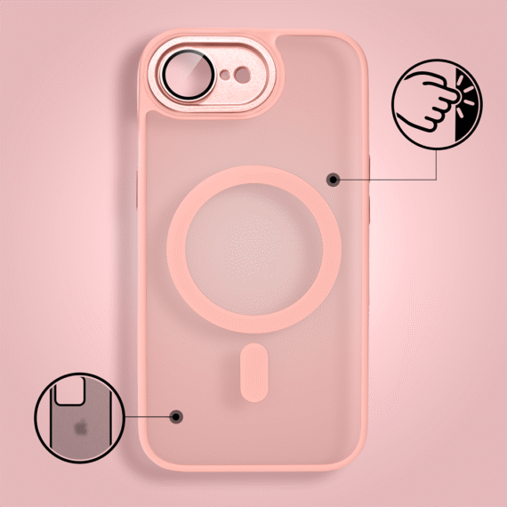 Etui do iPhone 16e Color Flush Frame z MagSafe, różowe (4)