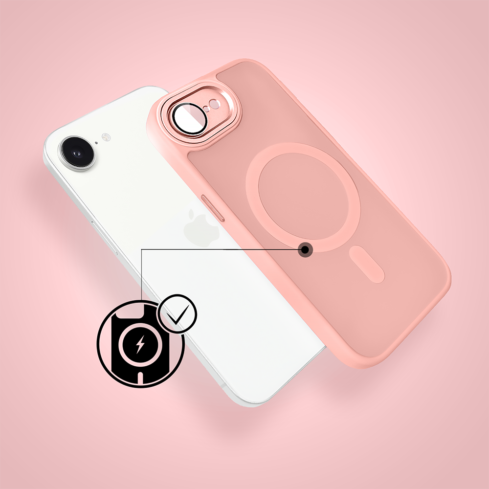 Etui do iPhone 16e Color Flush Frame z MagSafe, różowe (6)