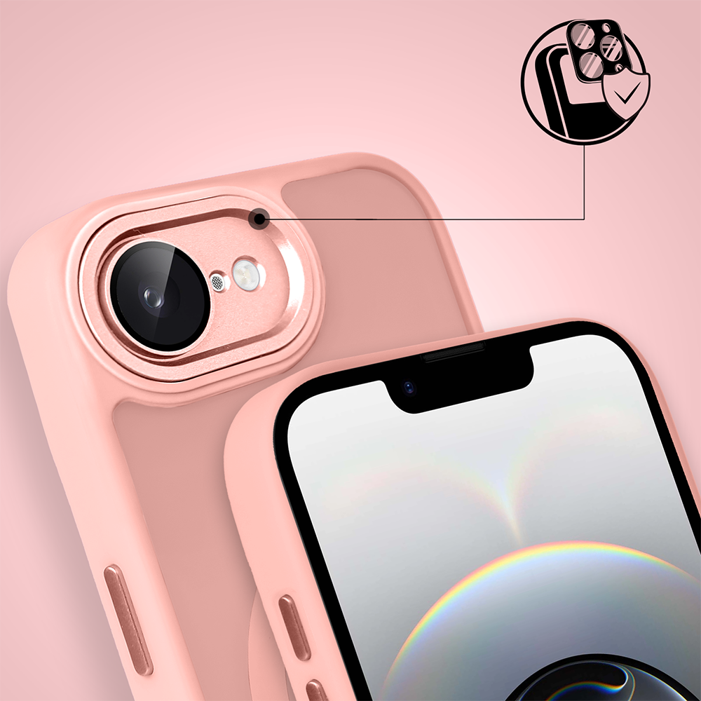 Etui do iPhone 16e Color Flush Frame z MagSafe, różowe (7)