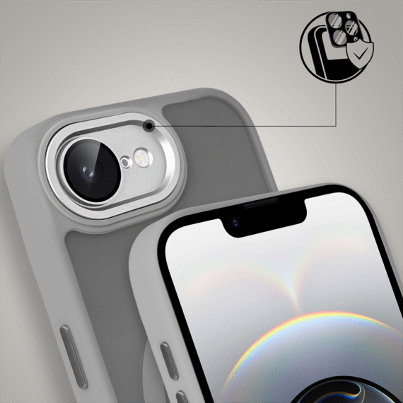 Etui do iPhone 16e Color Flush Frame z MagSafe, tytanowe (3)