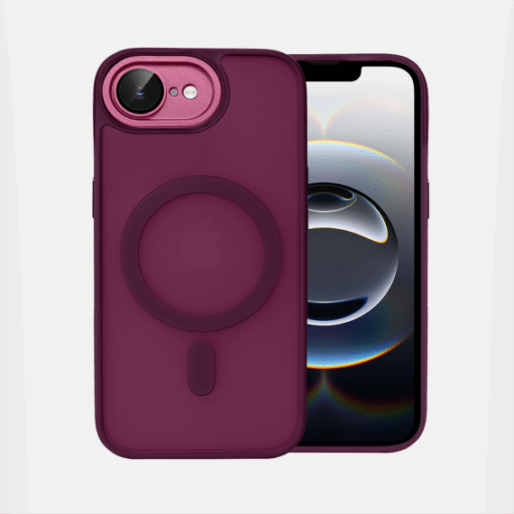 Etui do iPhone 16e Color Flush Frame z MagSafe, wiśniowe (6)