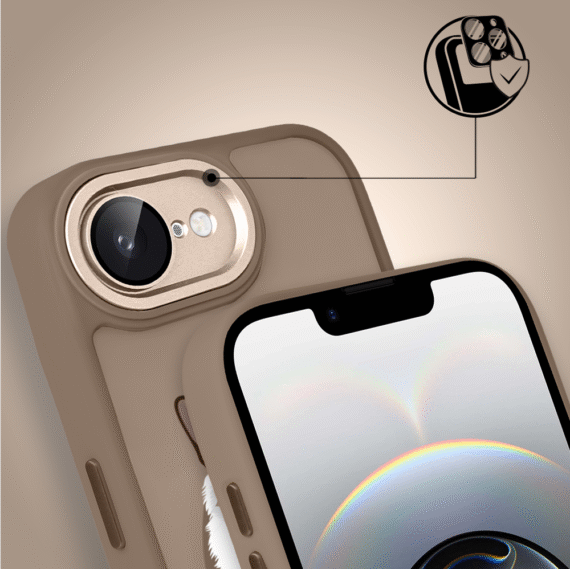 Etui do iPhone 16e Color Flush z Magsafe, z osłoną aparatu, kot birmański, pustynny brąz (4)