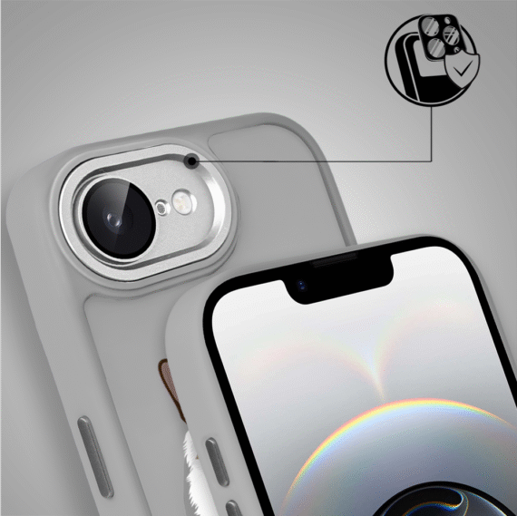 Etui do iPhone 16e Color Flush z Magsafe, z osłoną aparatu, kot birmański, tytanowe (7)
