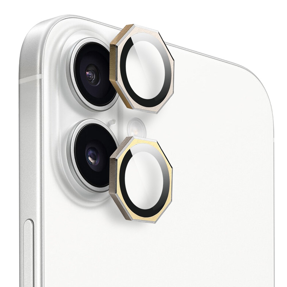 Metalowa osłona obiektywów szkło na aparat iPhone 16 Tytan-2_