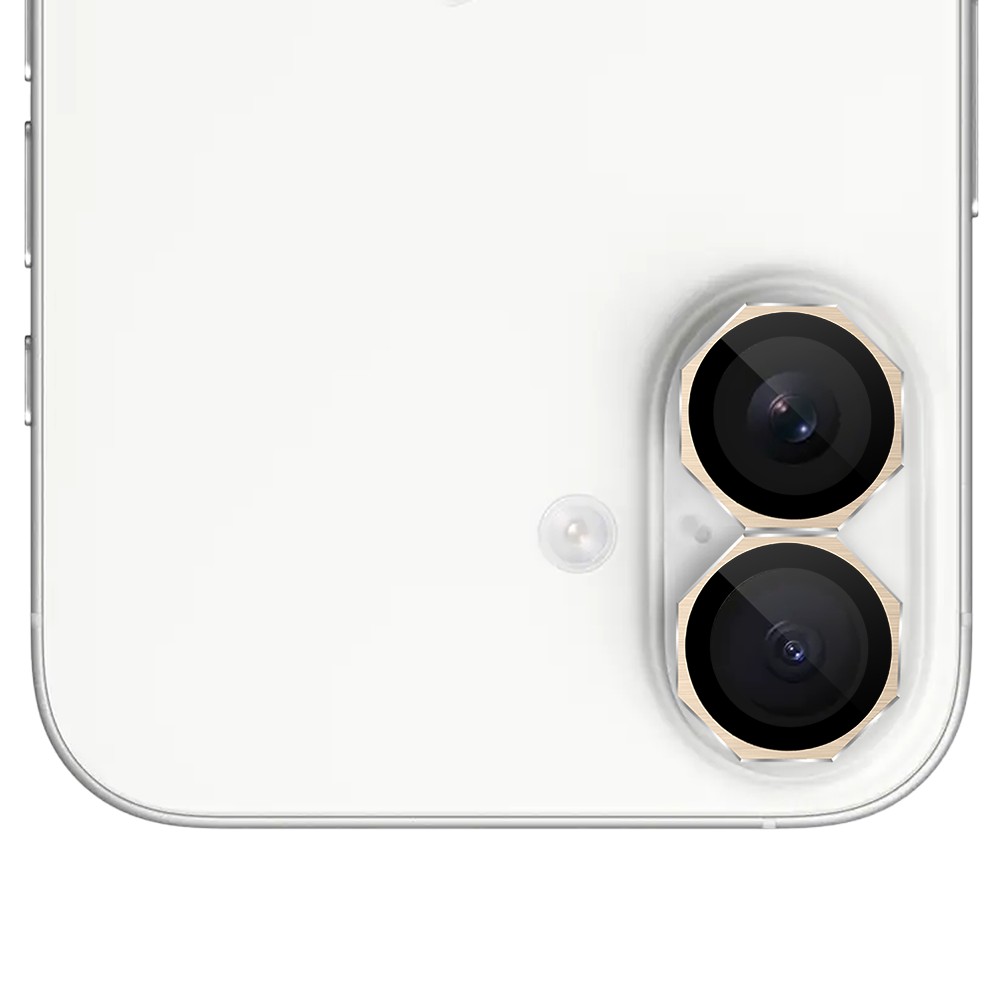 Metalowa osłona obiektywów szkło na aparat iPhone 16 Tytan-3_