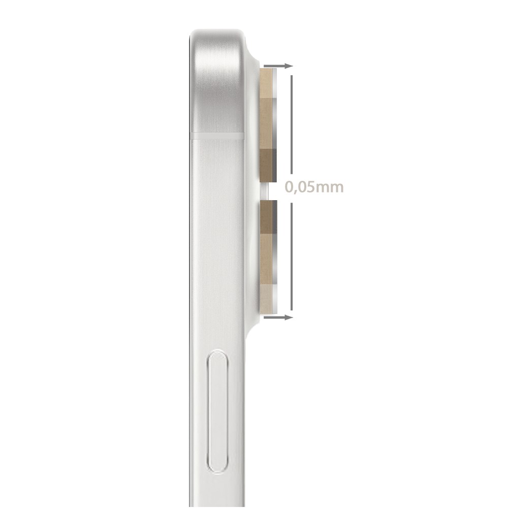 Metalowa osłona obiektywów szkło na aparat iPhone 16 Tytan-4_