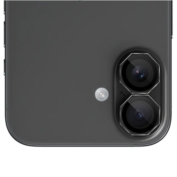 Metalowe osłony obiektywów do iPhone 16, HexArmor, czarne (2)