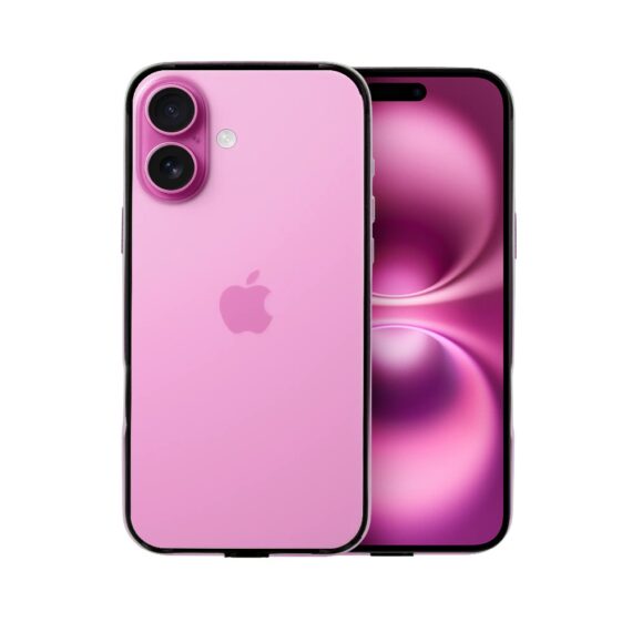 Bumper do iPhone 16, Metal Slim, metalowa ramka ochronna, różowy (6)