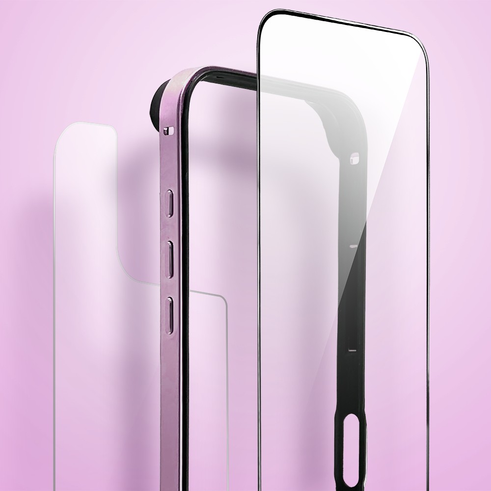Bumper do iPhone 16, Metal Slim, metalowa ramka ochronna, różowy (8)
