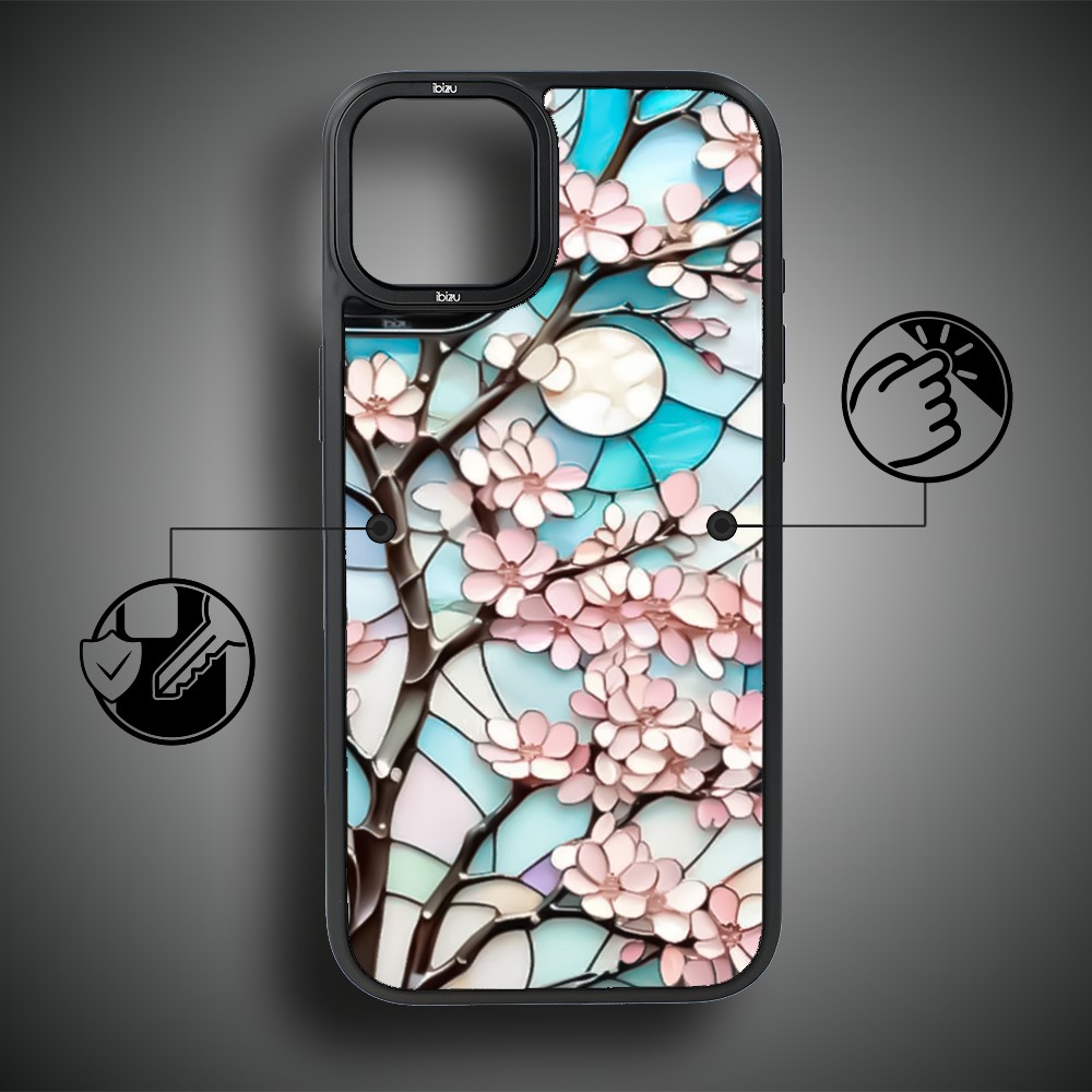 Etui do iPhone 14 IBIZU DropGuard Matt z MagSafe, Barwy Szkła, Księżycowa Wiśnia (5)