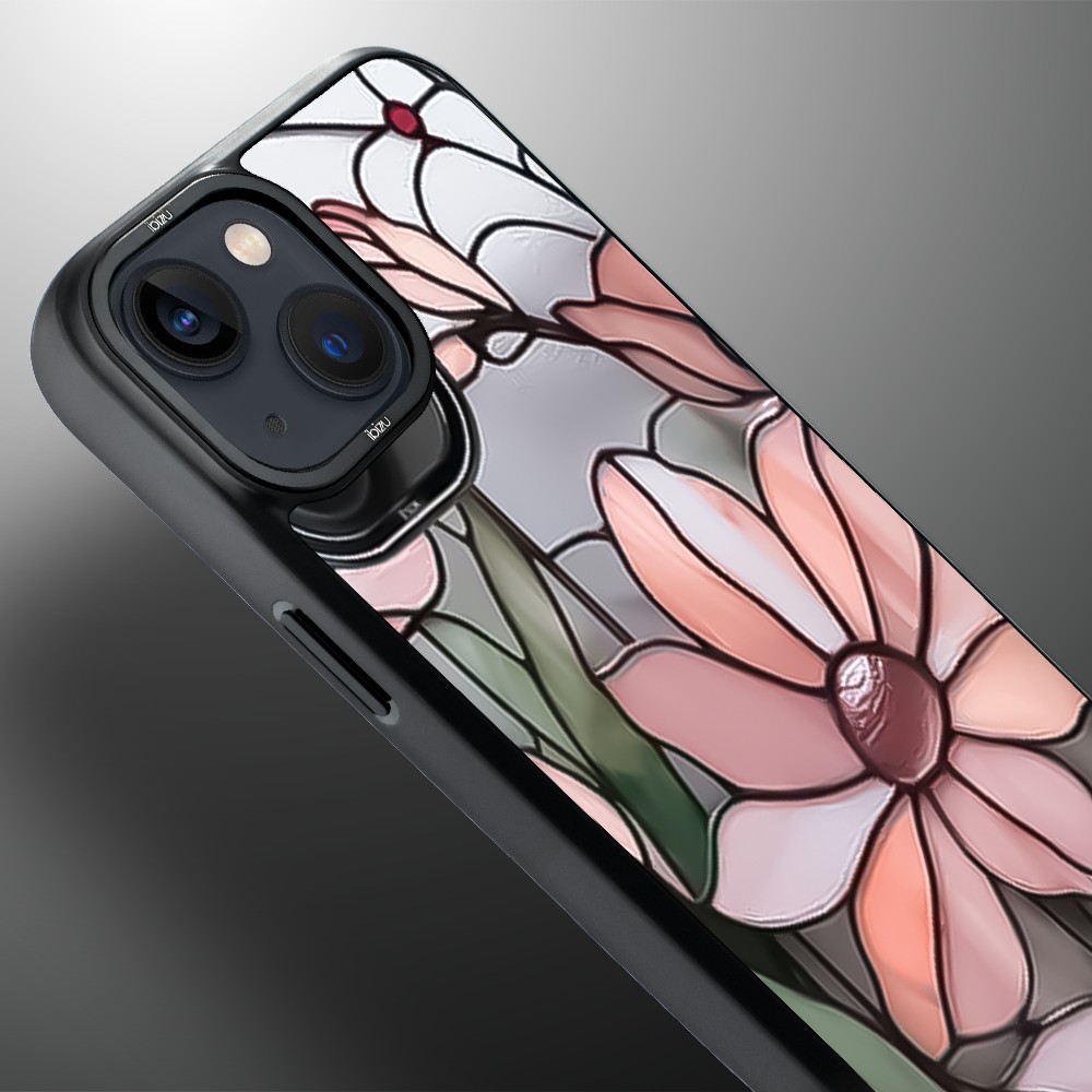 Etui do iPhone 14 IBIZU DropGuard Matt z MagSafe, Barwy Szkła, Różowa magnolia (1)