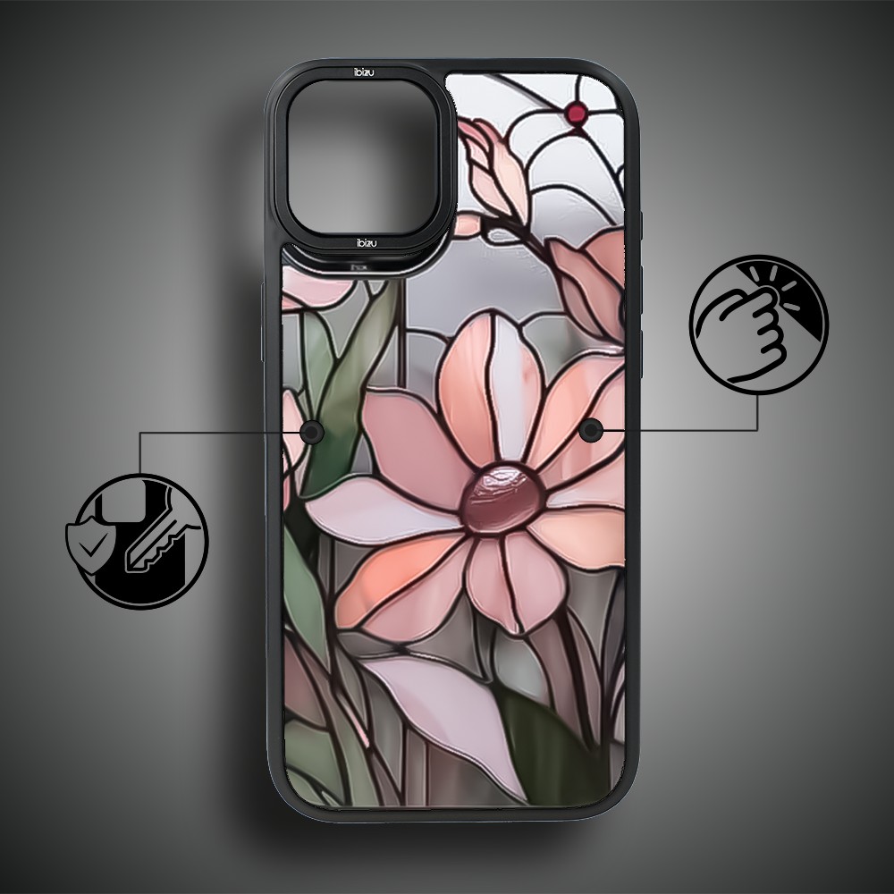 Etui do iPhone 14 IBIZU DropGuard Matt z MagSafe, Barwy Szkła, Różowa magnolia (6)