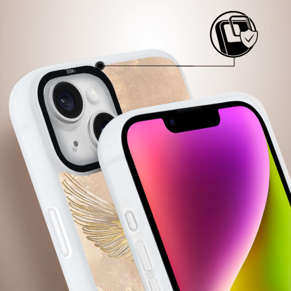 Etui-do-iPhone-14-IBIZU-DropGuard-Matt-z-MagSafe-Boho-Złote-żurawie (6)