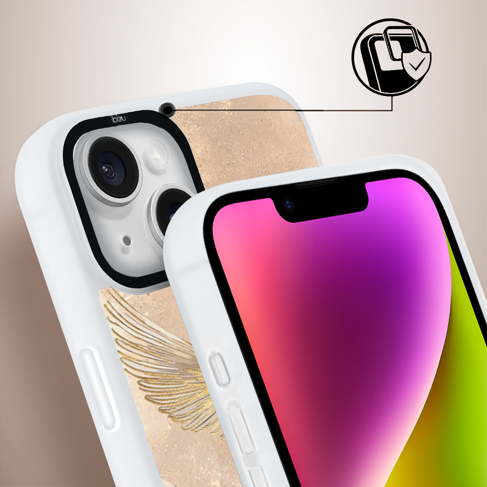 Etui-do-iPhone-14-IBIZU-DropGuard-Matt-z-MagSafe-Boho-Złote-żurawie (6)