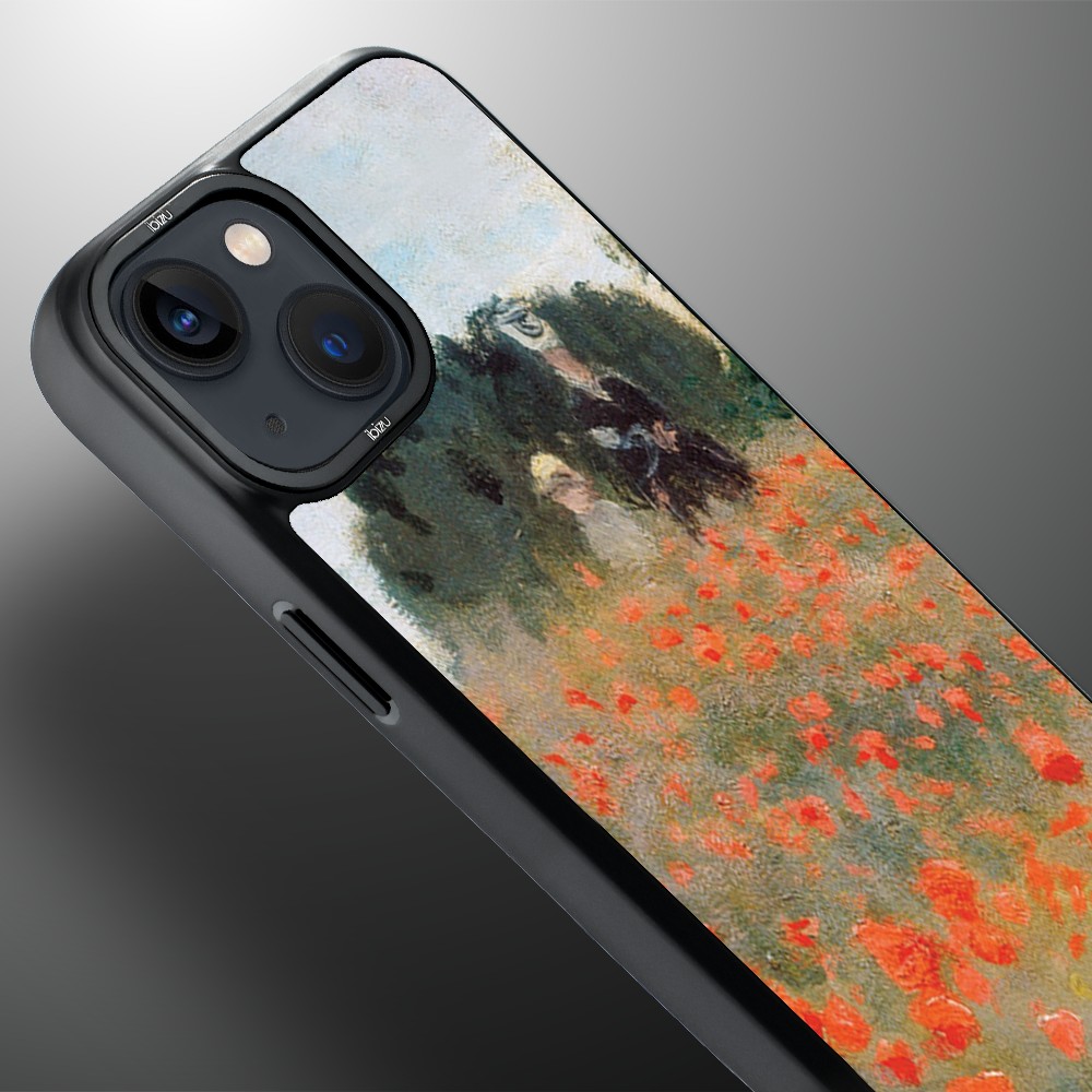 Etui-do-iPhone-14-IBIZU-DropGuard-Matt-z-MagSafe-Claude-Monet-pole-maków (2)