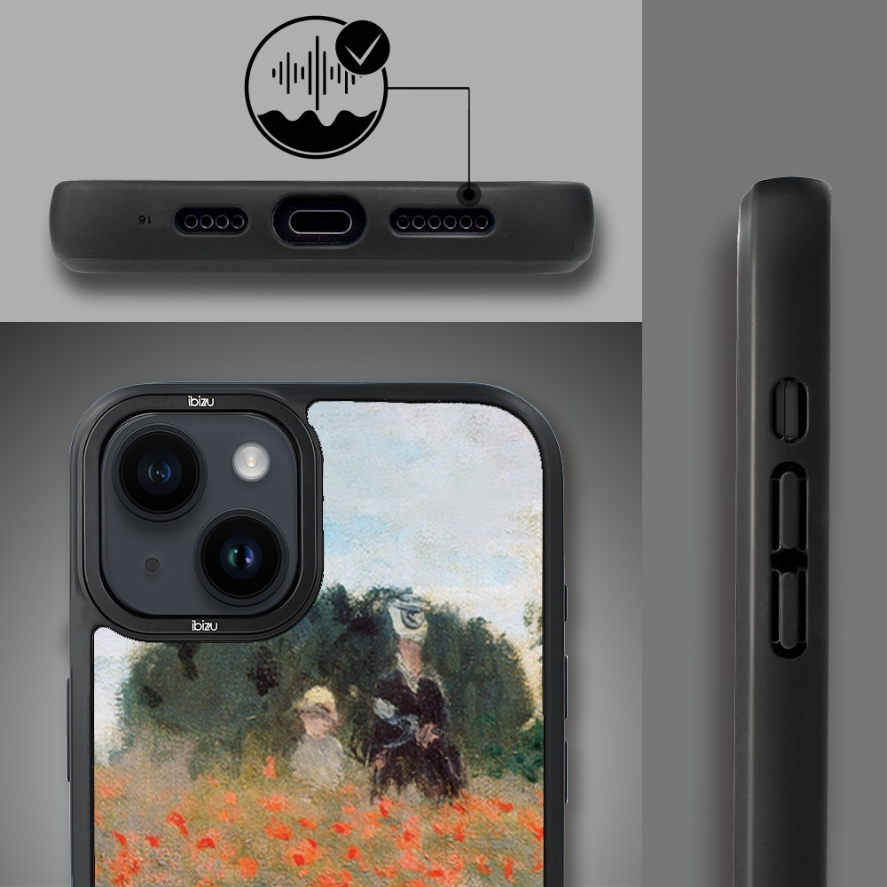 Etui-do-iPhone-14-IBIZU-DropGuard-Matt-z-MagSafe-Claude-Monet-pole-maków (4)